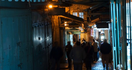 Old City Jerusalem Night Street